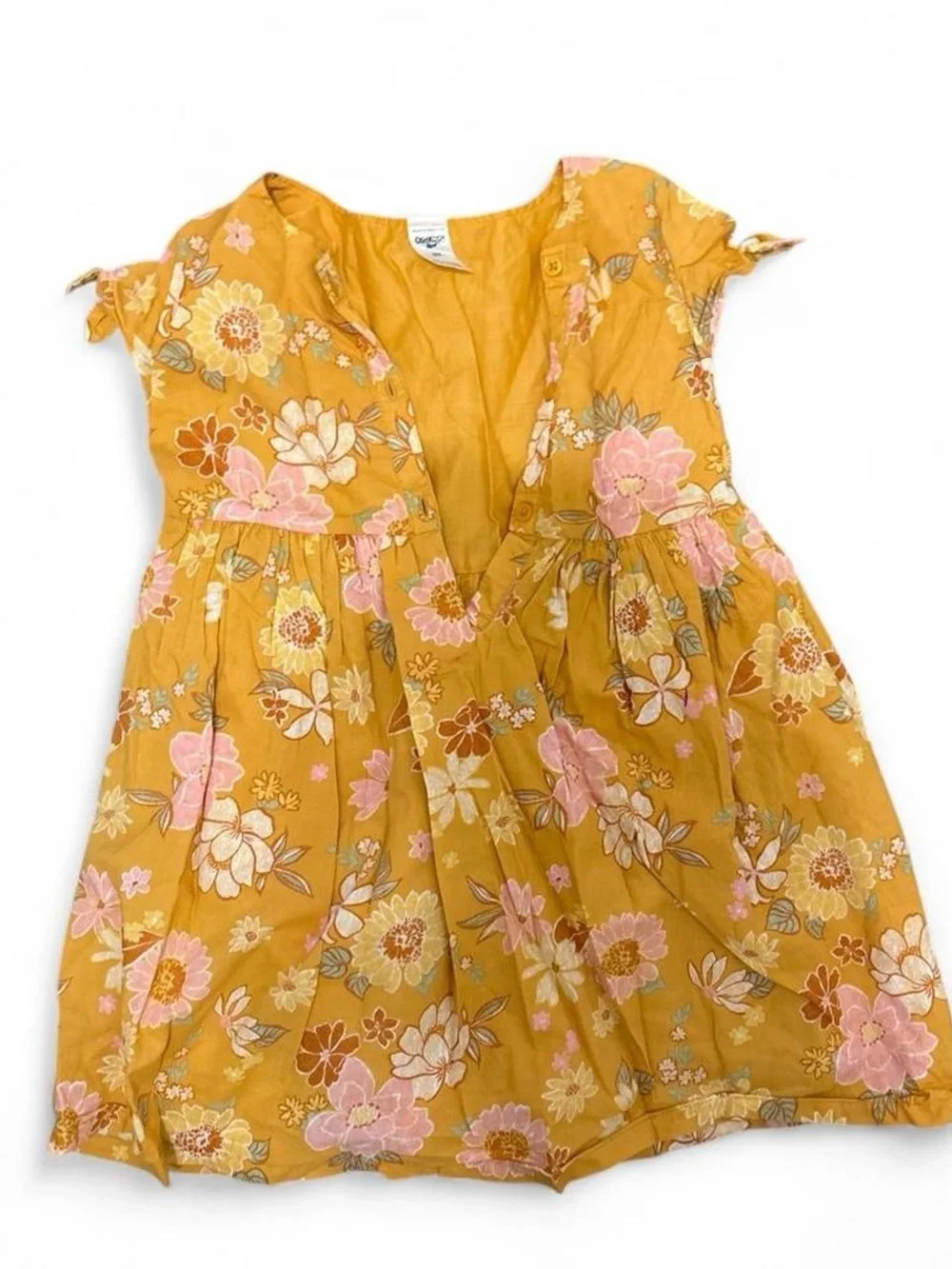 ✨OshKosh B'gosh yellow floral dress a floral design, size 5T✨